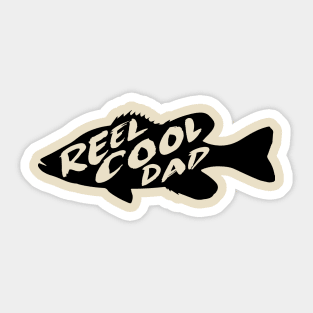 Reel Cool Dad Fishing Father Gift Sticker